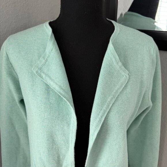 J Crew Vanessa Knit Sweater Cardigan Coatigan Mint Green XS - Picture 6 of 13
